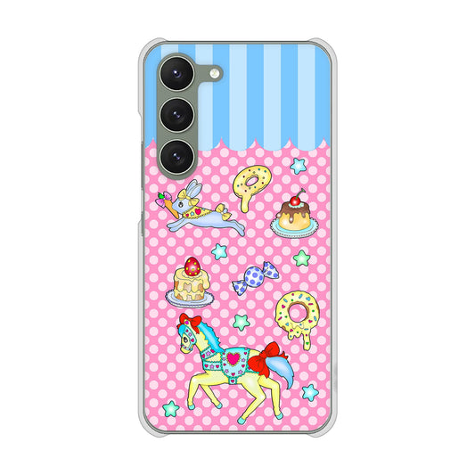 Galaxy S23 SM-S911C 楽天モバイル 高画質仕上げ 背面印刷 ハードケースメリーゴーランド