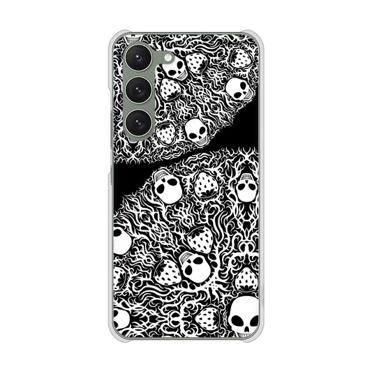Galaxy S23 SM-S911C 楽天モバイル 高画質仕上げ 背面印刷 ハードケース苺骸骨曼荼羅