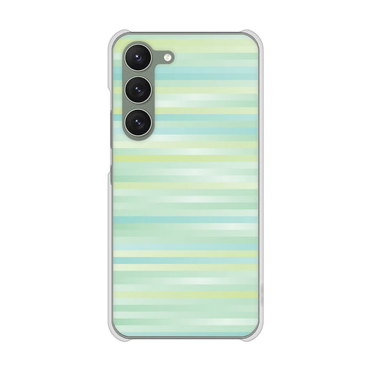 Galaxy S23 SM-S911C 楽天モバイル 高画質仕上げ 背面印刷 ハードケースグラデーションボーダー