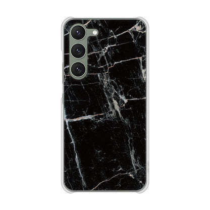 Galaxy S23 SM-S911C 楽天モバイル 高画質仕上げ 背面印刷 ハードケース大理石BK
