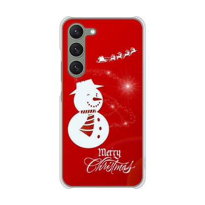 Galaxy S23 SM-S911C 楽天モバイル 高画質仕上げ 背面印刷 ハードケースクリスマス