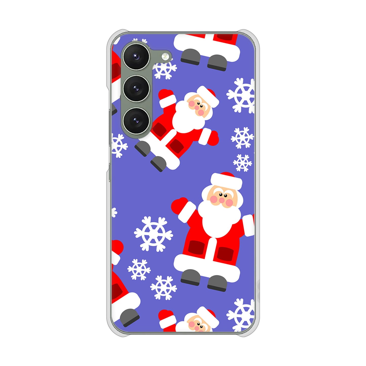 Galaxy S23 SM-S911C 楽天モバイル 高画質仕上げ 背面印刷 ハードケースクリスマス
