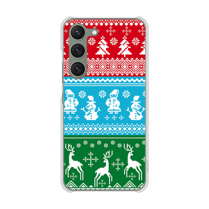 Galaxy S23 SM-S911C 楽天モバイル 高画質仕上げ 背面印刷 ハードケースクリスマス