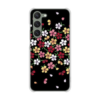 Galaxy S23 SM-S911C 楽天モバイル 高画質仕上げ 背面印刷 ハードケース和花柄