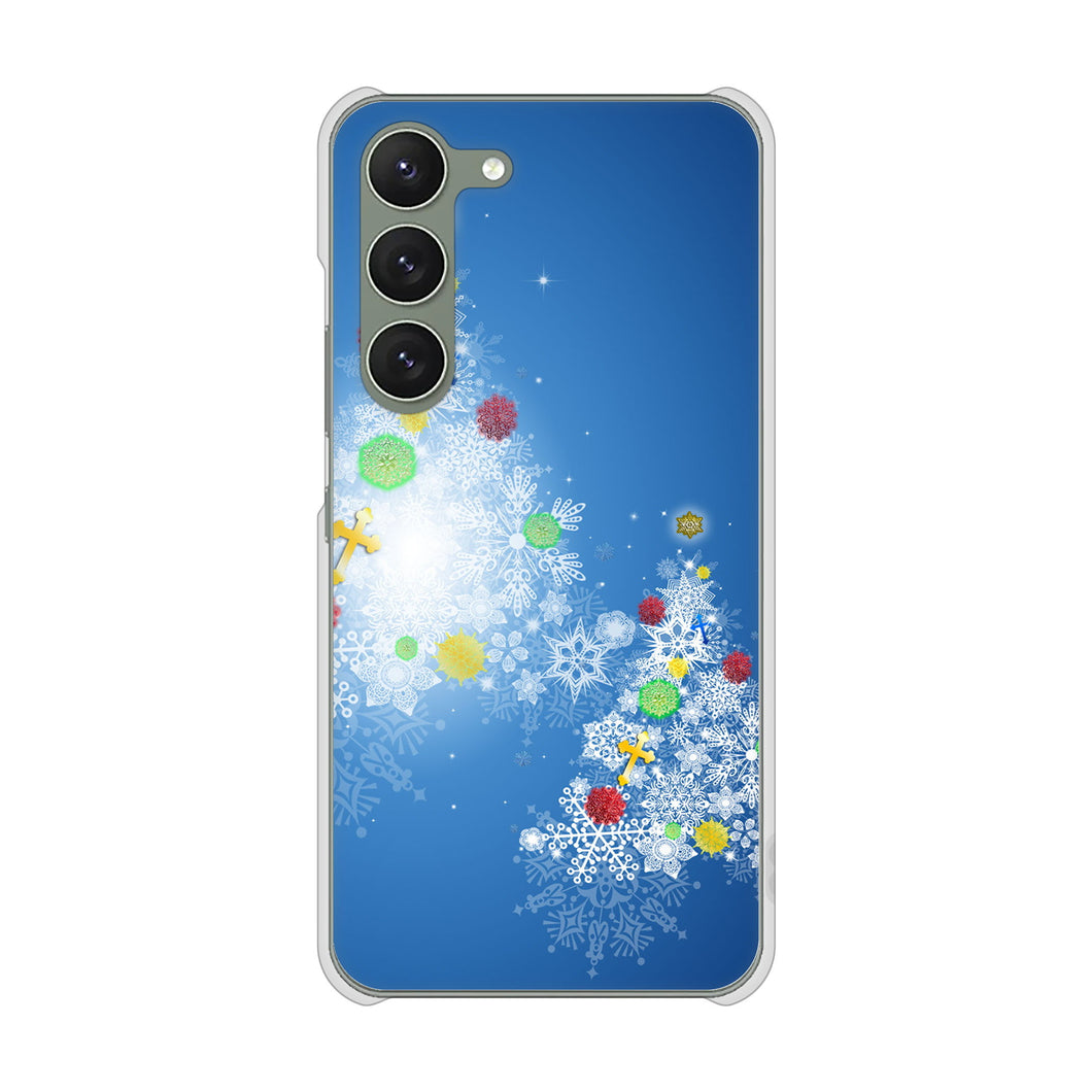 Galaxy S23 SM-S911C 楽天モバイル 高画質仕上げ 背面印刷 ハードケースクリスマス
