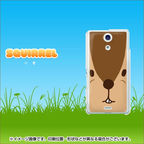 docomo エクスペリアA（エース）SO-04E 高画質仕上げ 背面印刷 ハードケース【349 りす】