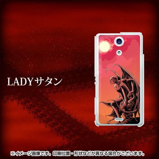 docomo エクスペリアA（エース）SO-04E 高画質仕上げ 背面印刷 ハードケース【433 LADYサタン】
