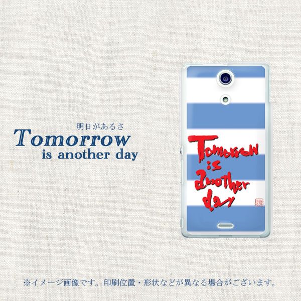 docomo エクスペリアA（エース）SO-04E 高画質仕上げ 背面印刷 ハードケース【OE808 Tomorrow】