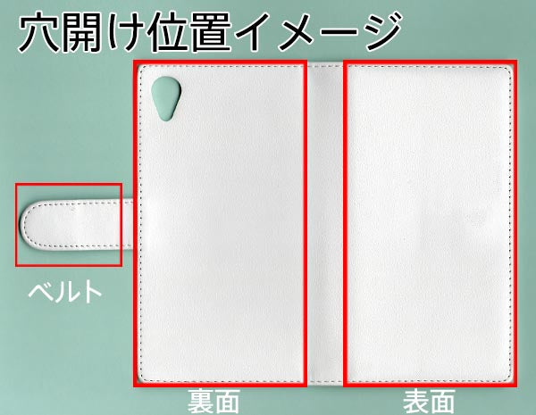 Xperia Z5 SO-01H docomo スマホケース 手帳型 三つ折りタイプ レター型 ツートン モノトーンカラー 花柄