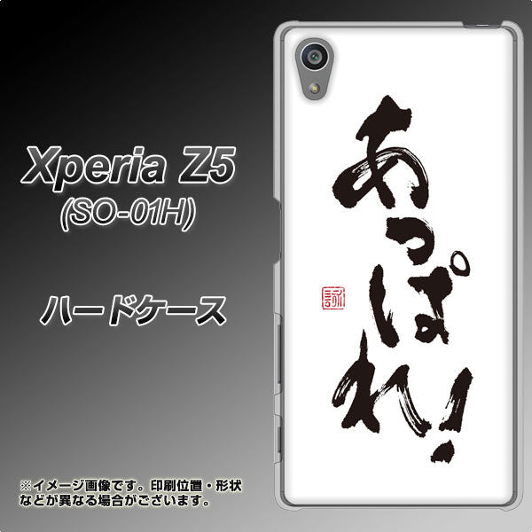 docomo エクスペリアZ5 SO-01H 高画質仕上げ 背面印刷 ハードケース【OE846 あっぱれ！】