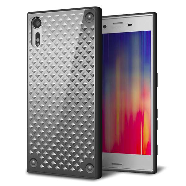 docomo エクスペリアXZ SO-01J 強化ガラス＆TPUスマホケース ガラプリ【570 スタックボード】