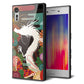 docomo エクスペリアXZ SO-01J 強化ガラス＆TPUスマホケース ガラプリ【635 白龍】