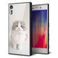 docomo エクスペリアXZ SO-01J 強化ガラス＆TPUスマホケース ガラプリ【VA803 まっていますネコ】
