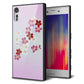 docomo エクスペリアXZ SO-01J 強化ガラス＆TPUスマホケース ガラプリ【YJ320 桜 和】