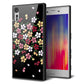 docomo エクスペリアXZ SO-01J 強化ガラス＆TPUスマホケース ガラプリ【YJ323 和柄 なでしこ】