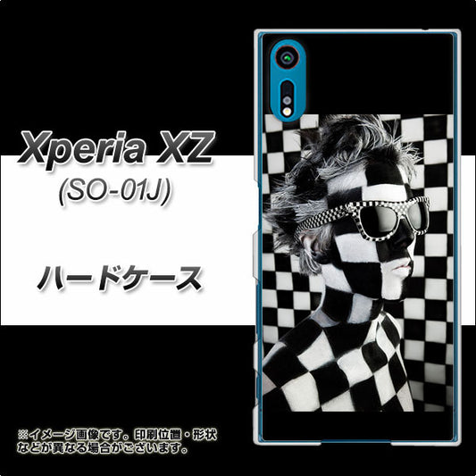 docomo エクスペリアXZ SO-01J 高画質仕上げ 背面印刷 ハードケース【357 bk&wh】