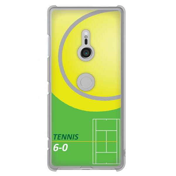 Xperia XZ3 SO-01L docomo 高画質仕上げ 背面印刷 ハードケース 【IB920 TENNIS】