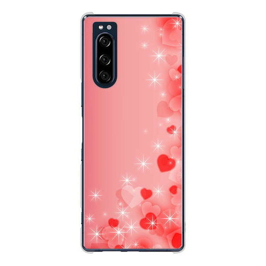 Xperia 5 SO-01M docomo 高画質仕上げ 背面印刷 ハードケース 【003 ハート色の夢】