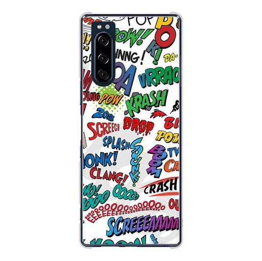 Xperia 5 SO-01M docomo 高画質仕上げ 背面印刷 ハードケース 【271 アメリカン キャッチコピー】