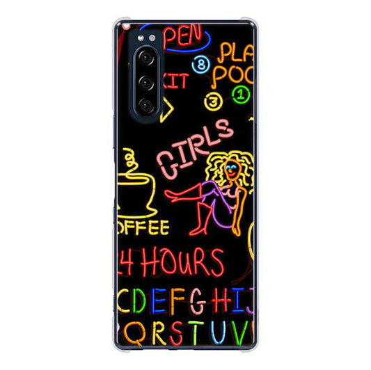 Xperia 5 SO-01M docomo 高画質仕上げ 背面印刷 ハードケース 【284 カジノ】