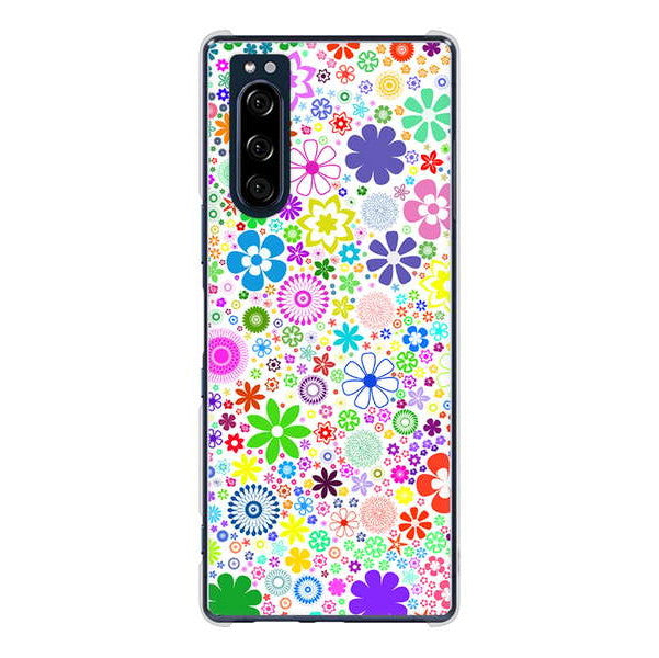 Xperia 5 SO-01M docomo 高画質仕上げ 背面印刷 ハードケース リバティプリント