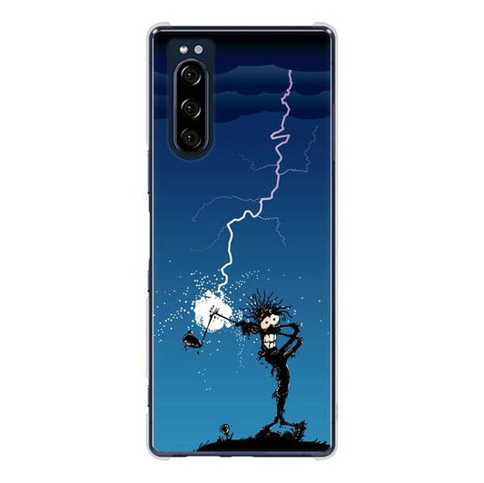 Xperia 5 SO-01M docomo 高画質仕上げ 背面印刷 ハードケース 【417 ゴルファーの苦難】