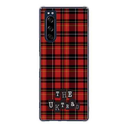 Xperia 5 SO-01M docomo 高画質仕上げ 背面印刷 ハードケース 【547 THEチェック】