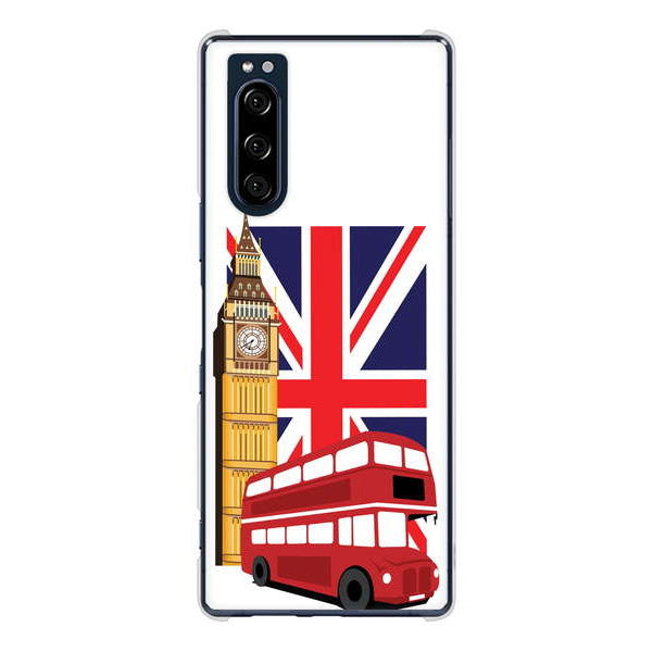 Xperia 5 SO-01M docomo 高画質仕上げ 背面印刷 ハードケース イギリスの風景
