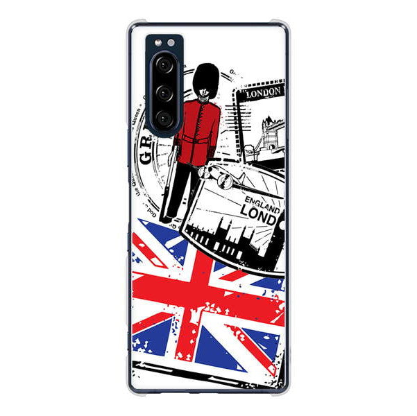 Xperia 5 SO-01M docomo 高画質仕上げ 背面印刷 ハードケース イギリスの風景