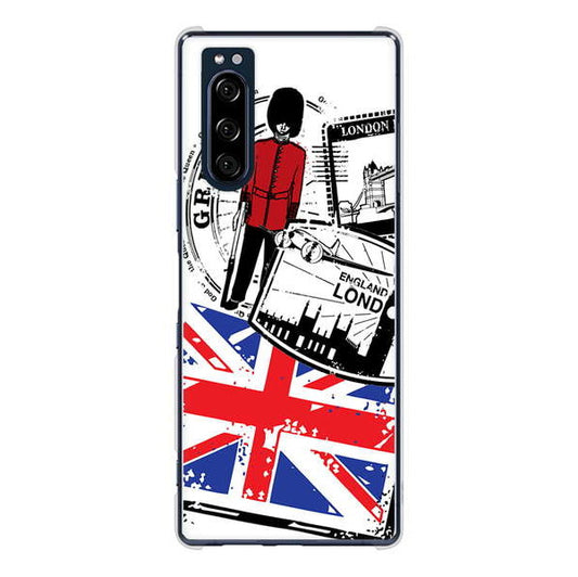 Xperia 5 SO-01M docomo 高画質仕上げ 背面印刷 ハードケース イギリスの風景