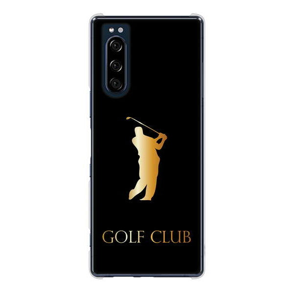 Xperia 5 SO-01M docomo 高画質仕上げ 背面印刷 ハードケース 【610 GOLFCLUB】