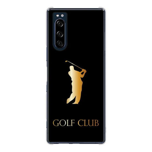 Xperia 5 SO-01M docomo 高画質仕上げ 背面印刷 ハードケース 【610 GOLFCLUB】