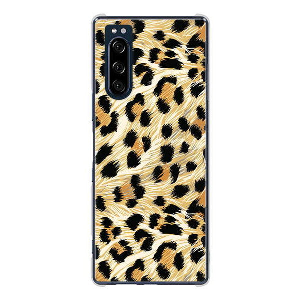 Xperia 5 SO-01M docomo 高画質仕上げ 背面印刷 ハードケース アニマル柄