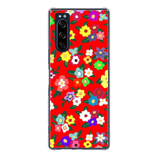 Xperia 5 SO-01M docomo 高画質仕上げ 背面印刷 ハードケース リバティプリント