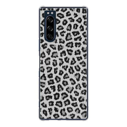 Xperia 5 SO-01M docomo 高画質仕上げ 背面印刷 ハードケース ヒョウ柄ベーシックS