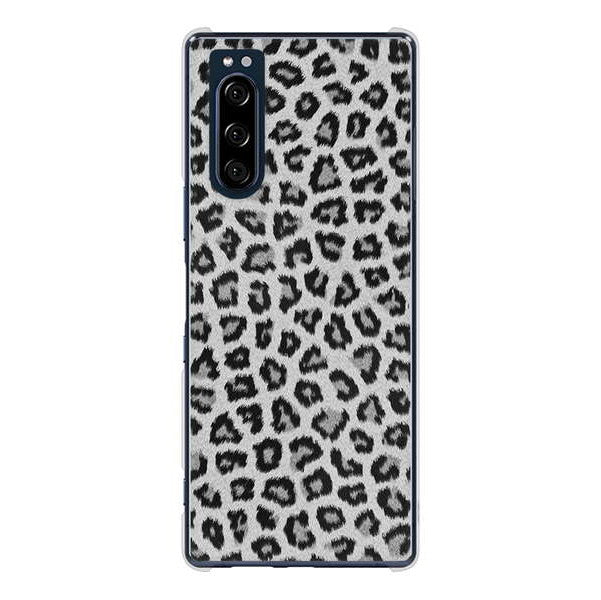 Xperia 5 SO-01M docomo 高画質仕上げ 背面印刷 ハードケース ヒョウ柄ベーシックS
