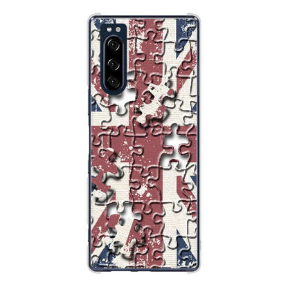 Xperia 5 SO-01M docomo 高画質仕上げ 背面印刷 ハードケース ユニオンジャック