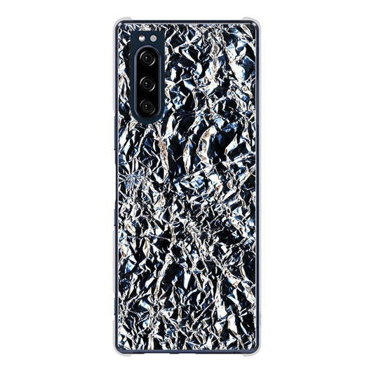 Xperia 5 SO-01M docomo 高画質仕上げ 背面印刷 ハードケース 【EK835 スタイリッシュアルミシルバー】