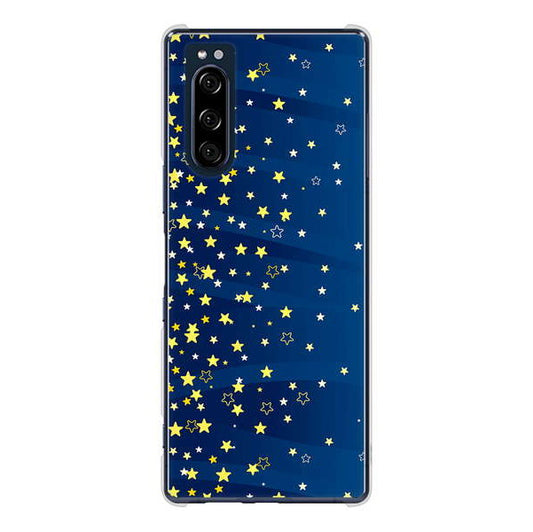 Xperia 5 SO-01M docomo 高画質仕上げ 背面印刷 ハードケース 【VA842 満天の星空】