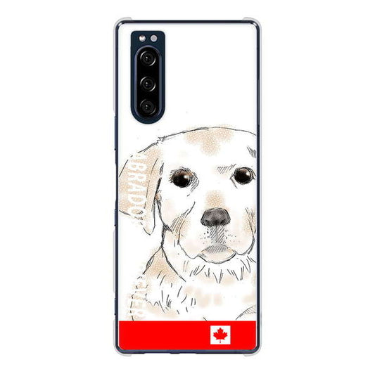 Xperia 5 SO-01M docomo 高画質仕上げ 背面印刷 ハードケース ラブラドールレトリバー