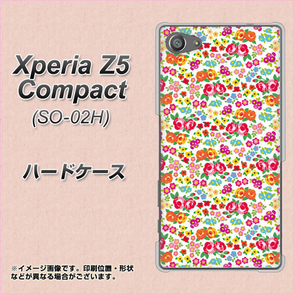 docomo エクスペリアZ5コンパクト SO-02H 高画質仕上げ 背面印刷 ハードケース【777 マイクロリバティプリントWH】