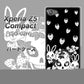 docomo エクスペリアZ5コンパクト SO-02H 高画質仕上げ 背面印刷 ハードケース【AG837 苺兎（黒）】