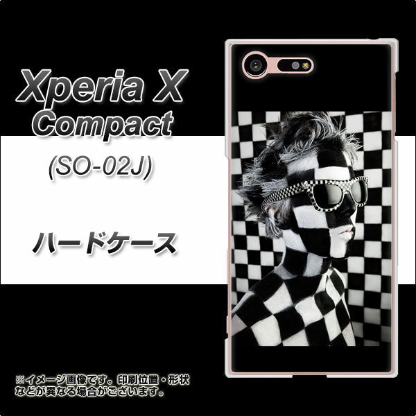 docomo エクスペリアXコンパクト SO-02J 高画質仕上げ 背面印刷 ハードケース【357 bk&wh】