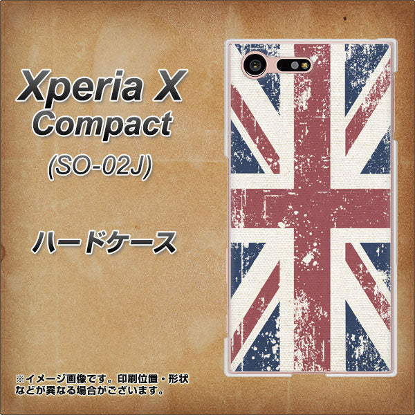 docomo エクスペリアXコンパクト SO-02J 高画質仕上げ 背面印刷 ハードケース【506 ユニオンジャック ビンテージ】