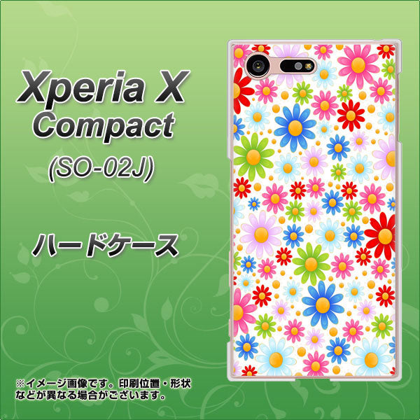 docomo エクスペリアXコンパクト SO-02J 高画質仕上げ 背面印刷 ハードケース【606 マーガレット】