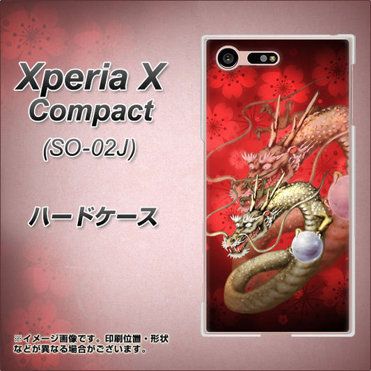 docomo エクスペリアXコンパクト SO-02J 高画質仕上げ 背面印刷 ハードケース【1004 桜と龍】