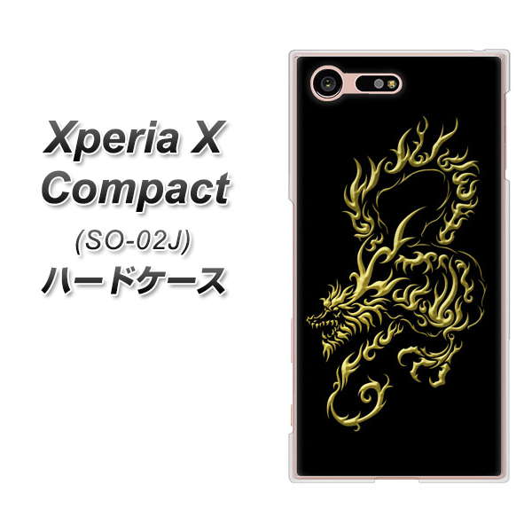 docomo エクスペリアXコンパクト SO-02J 高画質仕上げ 背面印刷 ハードケース【VA831 闇と龍】