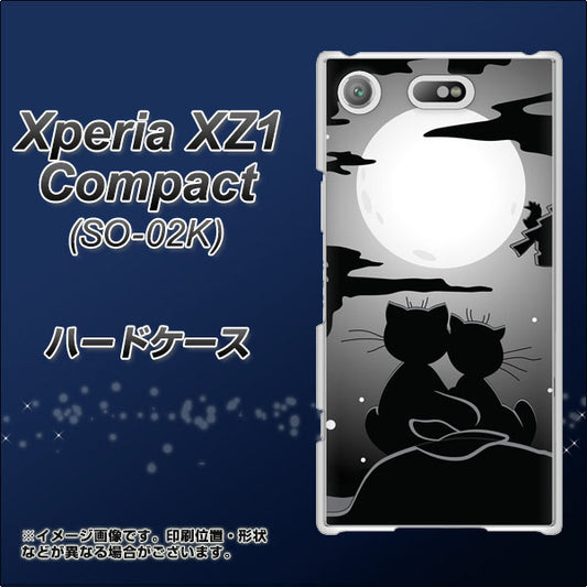 docomo エクスペリアXZ1 コンパクトSO-02K 高画質仕上げ 背面印刷 ハードケース【342 月夜の二人】