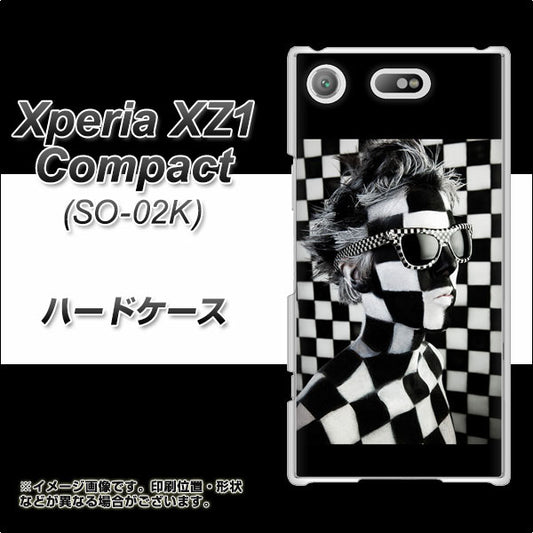 docomo エクスペリアXZ1 コンパクトSO-02K 高画質仕上げ 背面印刷 ハードケース【357 bk&wh】