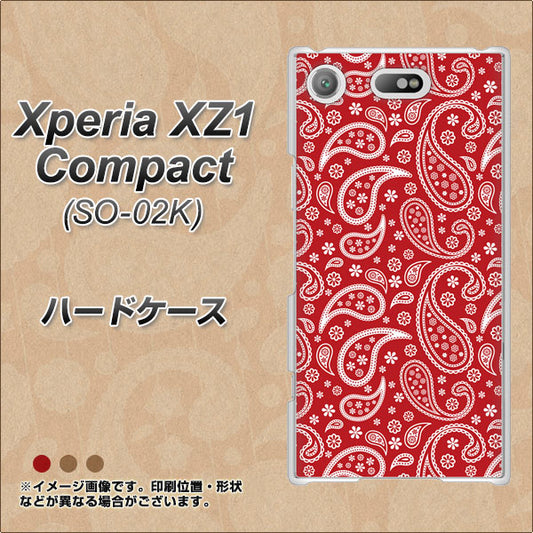 docomo エクスペリアXZ1 コンパクトSO-02K 高画質仕上げ 背面印刷 ハードケース【765 ペイズリーエンジ】